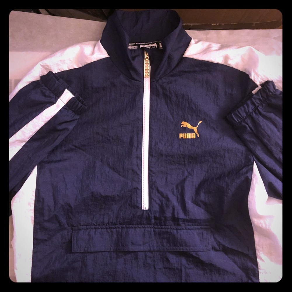 Puma pullover track jacket